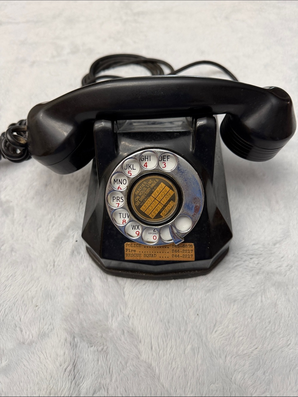 Vintage Art Deco Monophone Rotary Phone